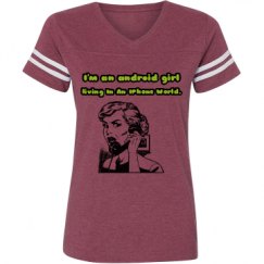 Ladies Relaxed Fit Vintage Sports Tee