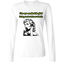 Ladies Relaxed Fit Basic Long Sleeve Tee