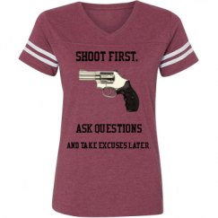 Ladies Relaxed Fit Vintage Sports Tee