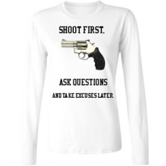 Ladies Relaxed Fit Basic Long Sleeve Tee