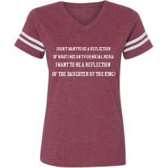 Ladies Relaxed Fit Vintage Sports Tee