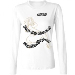 Ladies Relaxed Fit Basic Long Sleeve Tee