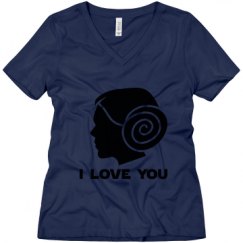 Ladies Relaxed Fit V-Neck Tee