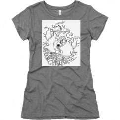 Ladies Slim Fit Super Soft Triblend Tee