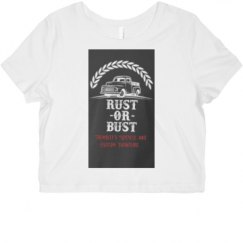 Ladies Slim Fit Crop Top Tee