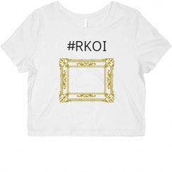 Ladies Slim Fit Crop Top Tee