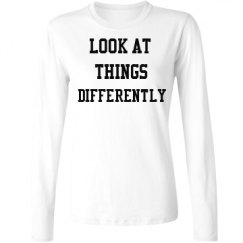 Ladies Relaxed Fit Basic Long Sleeve Tee
