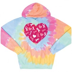 Unisex Tie-Dye Fleece Hoodie