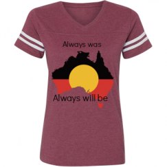 Ladies Relaxed Fit Vintage Sports Tee