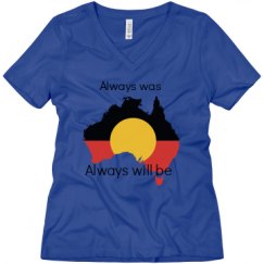 Ladies Relaxed Fit V-Neck Tee