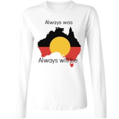 Ladies Relaxed Fit Basic Long Sleeve Tee