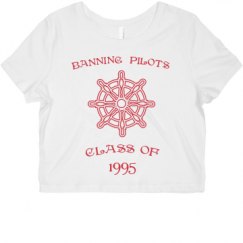 Ladies Slim Fit Crop Top Tee