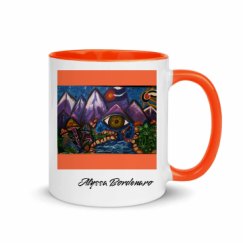11oz Ceramic Mug with Color Inside
