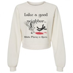 Women's Raglan Pullover Fleece