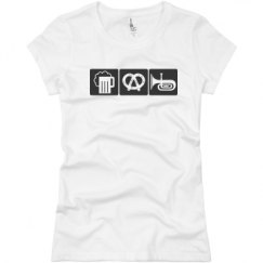 Ladies Slim Fit Basic Promo Jersey Tee
