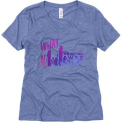 Ladies Relaxed Fit Super Soft Triblend V-Neck Tee