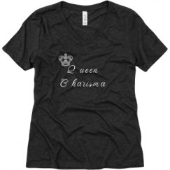 Ladies Relaxed Fit Super Soft Triblend V-Neck Tee