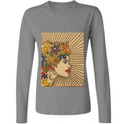 Ladies Relaxed Fit Basic Long Sleeve Tee