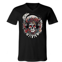 Unisex V-Neck Jersey Tee