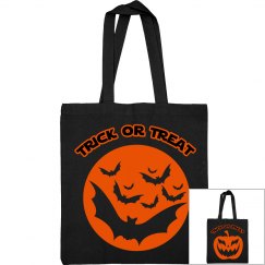 Black & Orange Trick Or Treat Bag