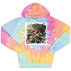 Unisex Tie-Dye Fleece Hoodie