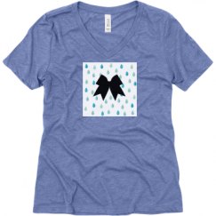 Ladies Relaxed Fit Super Soft Triblend V-Neck Tee