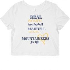 Ladies Slim Fit Crop Top Tee