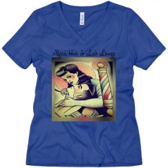 Ladies Relaxed Fit V-Neck Tee