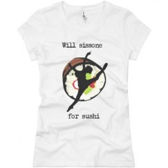 Ladies Slim Fit Basic Promo Jersey Tee