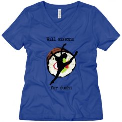 Ladies Relaxed Fit V-Neck Tee