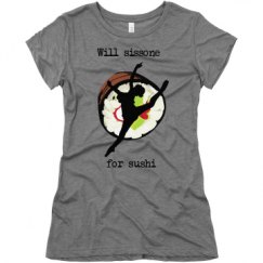 Ladies Slim Fit Super Soft Triblend Tee