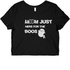 Ladies Slim Fit Crop Top Tee