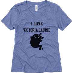 Ladies Relaxed Fit Super Soft Triblend V-Neck Tee