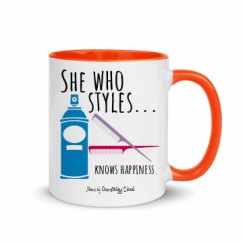 11oz Ceramic Mug with Color Inside