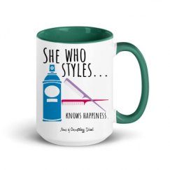 15oz Ceramic Mug with Color Inside