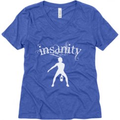 Ladies Relaxed Fit Super Soft Triblend V-Neck Tee