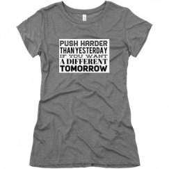 Ladies Slim Fit Super Soft Triblend Tee