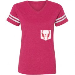 Ladies Relaxed Fit Vintage Sports Tee