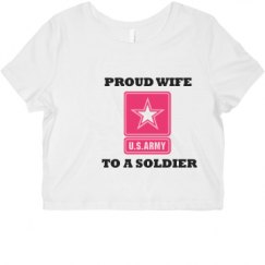 Ladies Slim Fit Crop Top Tee