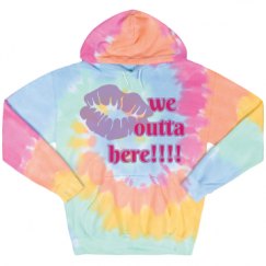 Unisex Tie-Dye Fleece Hoodie