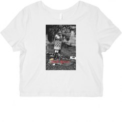 Ladies Slim Fit Crop Top Tee