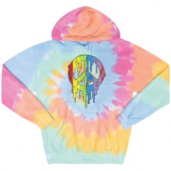 Unisex Tie-Dye Fleece Hoodie