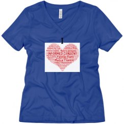 Ladies Relaxed Fit V-Neck Tee