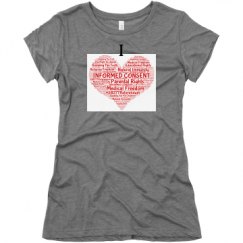 Ladies Slim Fit Super Soft Triblend Tee