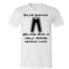 Unisex V-Neck Jersey Tee