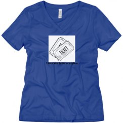 Ladies Relaxed Fit V-Neck Tee