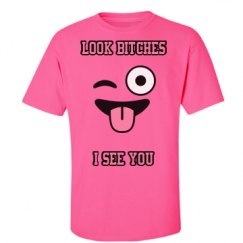 Unisex Ultra Cotton Safety Neon Crewneck Tee