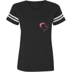 Ladies Relaxed Fit Vintage Sports Tee