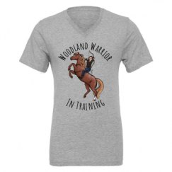 Unisex CVC Jersey V-Neck T-Shirt