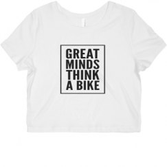 Ladies Slim Fit Crop Top Tee